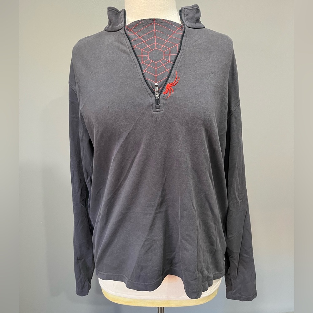 Spyder Ski Base Mid Layer Large Zip Pullover LS Jacket
